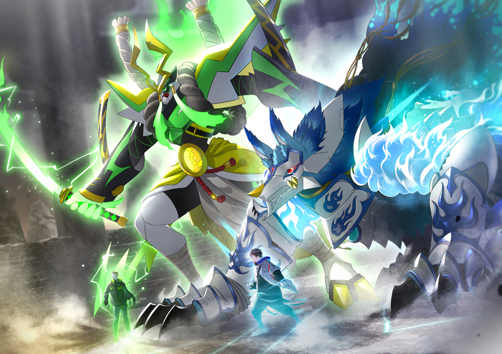 フェンリルガモンとカヅチモン