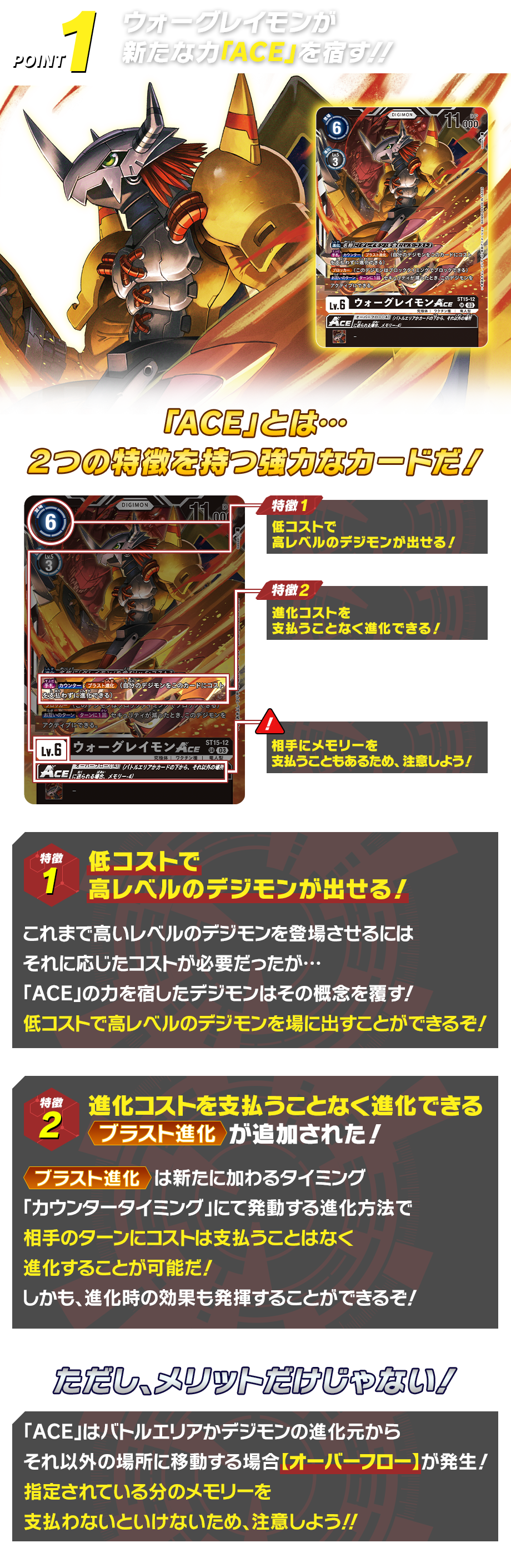 ウォーグレイモンが 新たな力「ACE」を宿す！！