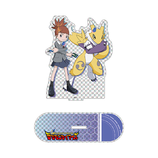 DIGIMON CON ホログラムアクリルスタンド　牧野留姫＆レナモン