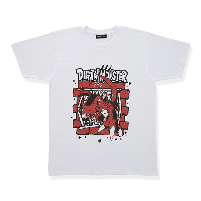 デジタルモンスター　25周年記念　Tシャツ　ティラノモン　(渡辺けんじ氏デザイン)