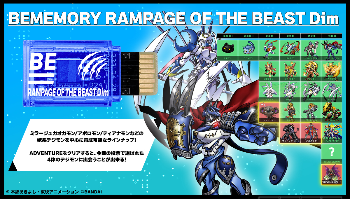 BEMEMORY RAMPAGE OF THE BEAST Dim